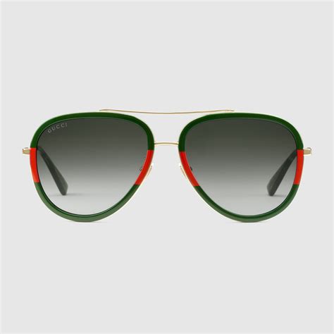 gucci aviator sunglasses red lens|gucci aviator sunglasses sale.